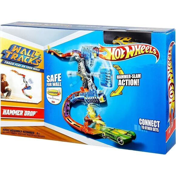 Hot Wheels Wall Tracks Hammer Drop Model #W8726 Mattel 2011 NOS - Picture 6 of 9